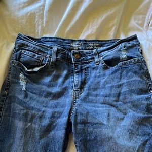 Mid-rise ankle skinny jeans